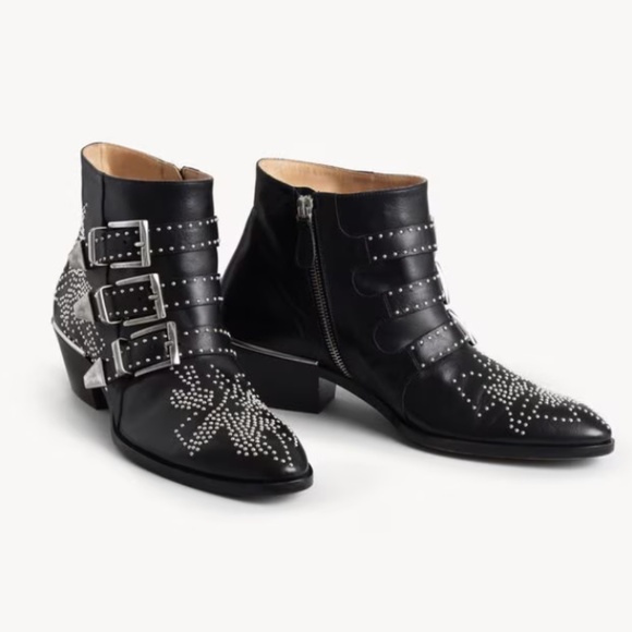 Chloé Black Susanna Studded Boot - Picture 9 of 9